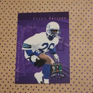 NFL Trading Card - Purple and White